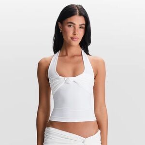 Elegant White Halter Top - Blair Top
